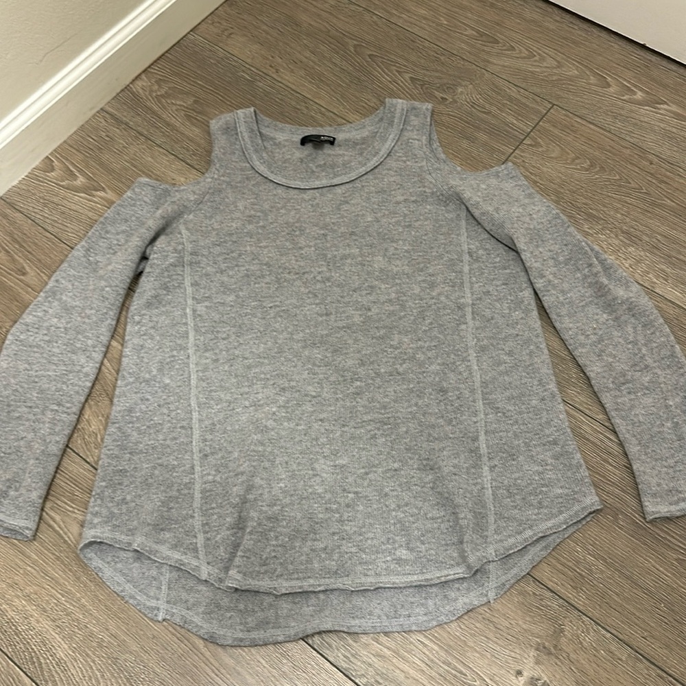 Aqua cashmere grey medium cutout shoulders